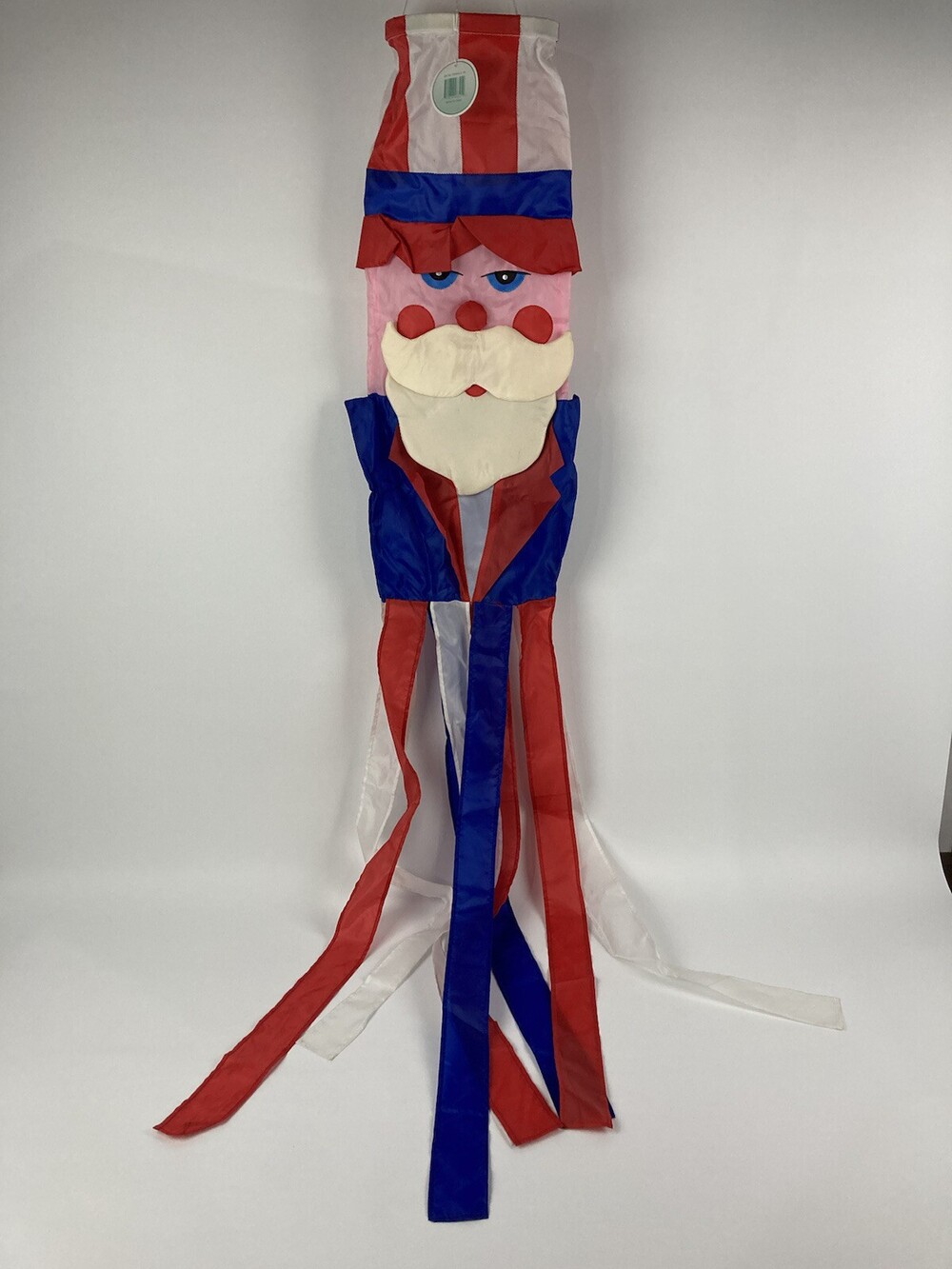 VTG Uncle Sam 3D Windsock Fourth of July Outdoor Decor Garden House Banner Flag